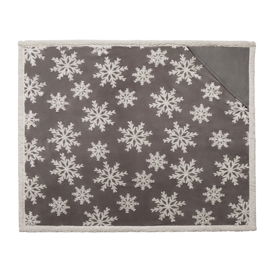 Плед Snowflake новогодний
