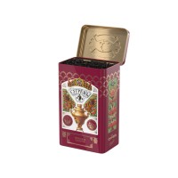 БОЛЬШАЯ БАНКА С РЕЛЬЕФОМ.(22 см !!) с зимним набором: Имбирное печенье и Имбирный чай. Вес нетто:500г