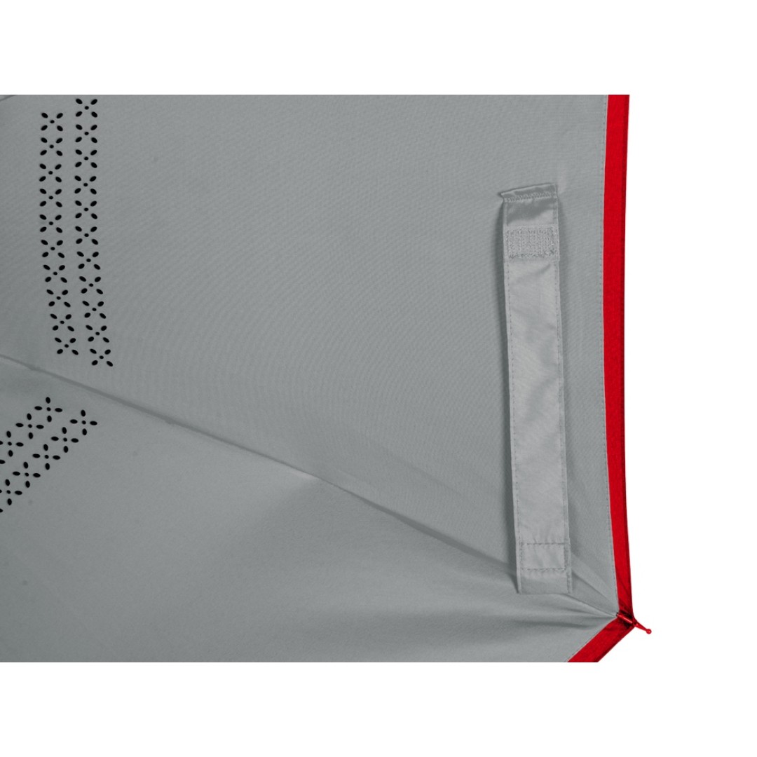 Зонт-трость наоборот Inversa, полуавтомат, красный/серый