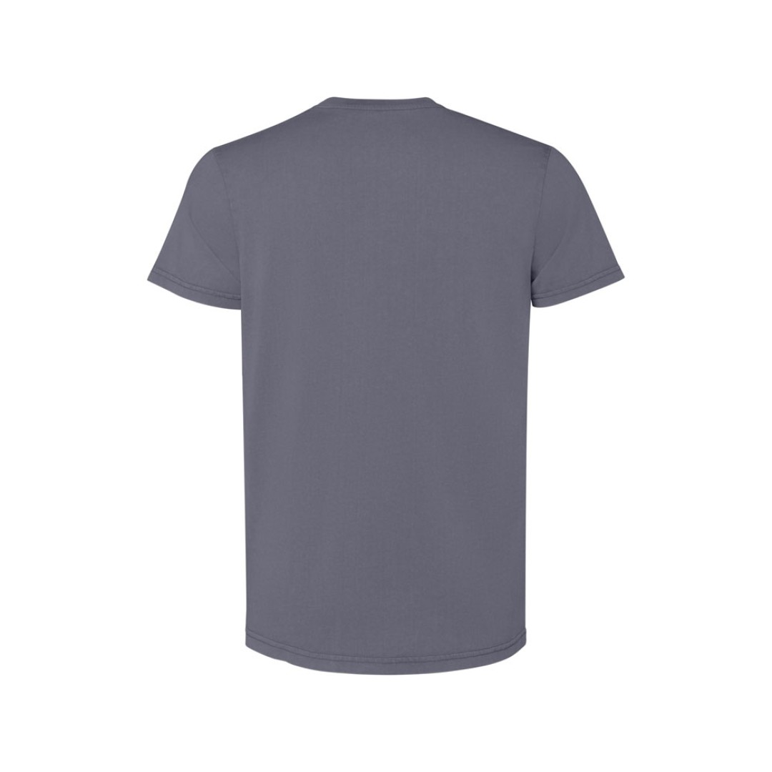 Футболка «Corgi» мужская, серо-голубой выстиранный