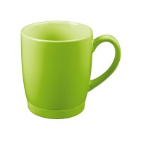 Кружка на 310 мл с силиконовой подставкой, шт., зеленый