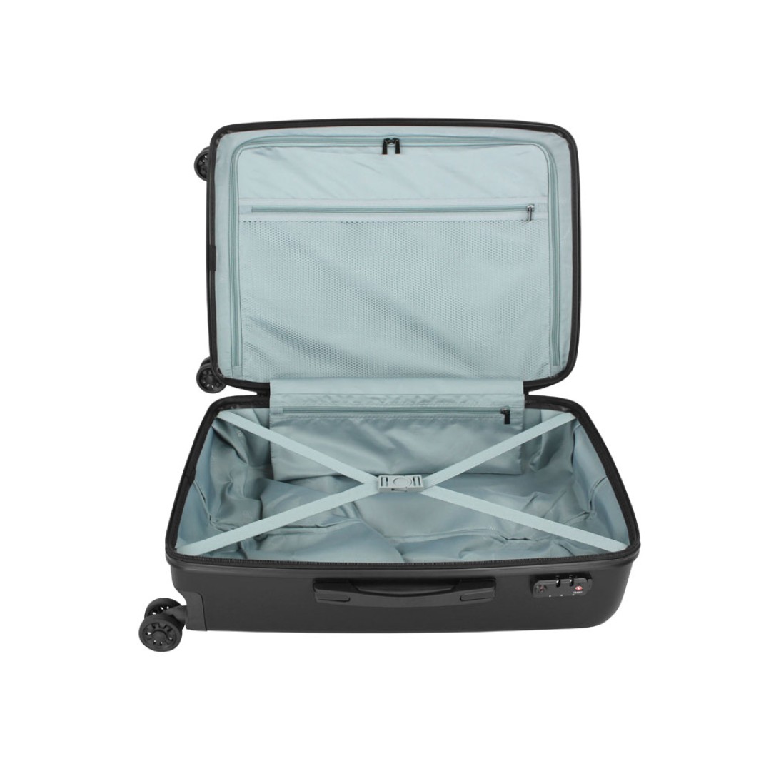 Чемодан BUGATTI Kallisto, чёрный, АБС-пластик, 44,5х26х63,5 см, 65 л