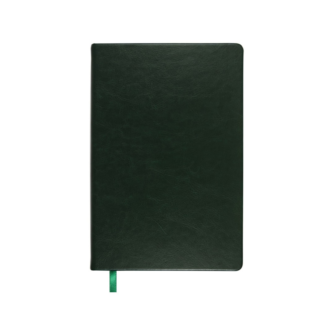 Ежедневник недатированный А5 "Megapolis Nebraska", зеленый с золотым обрезом