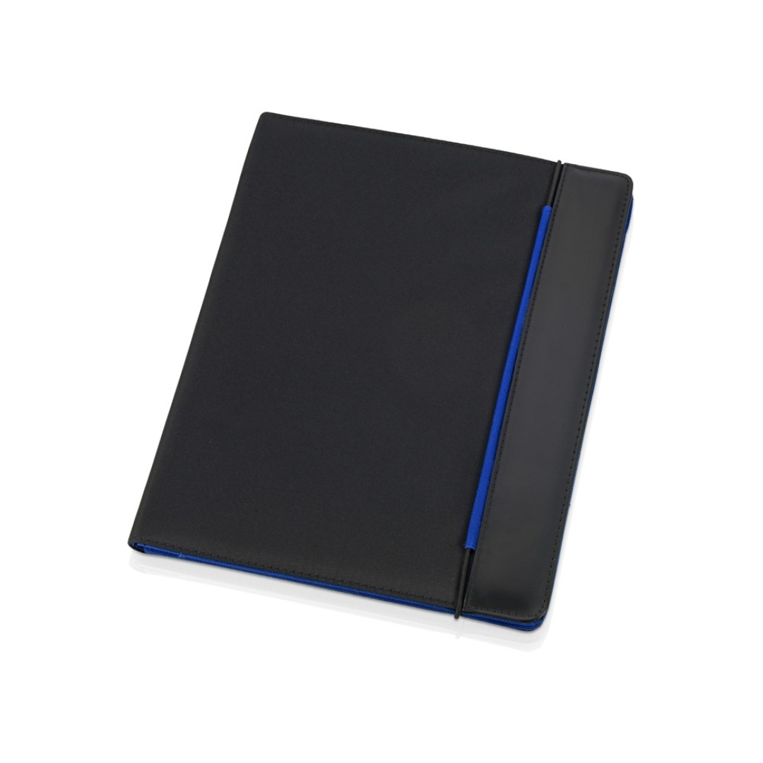 Папка для документов «Делос», черный/синий