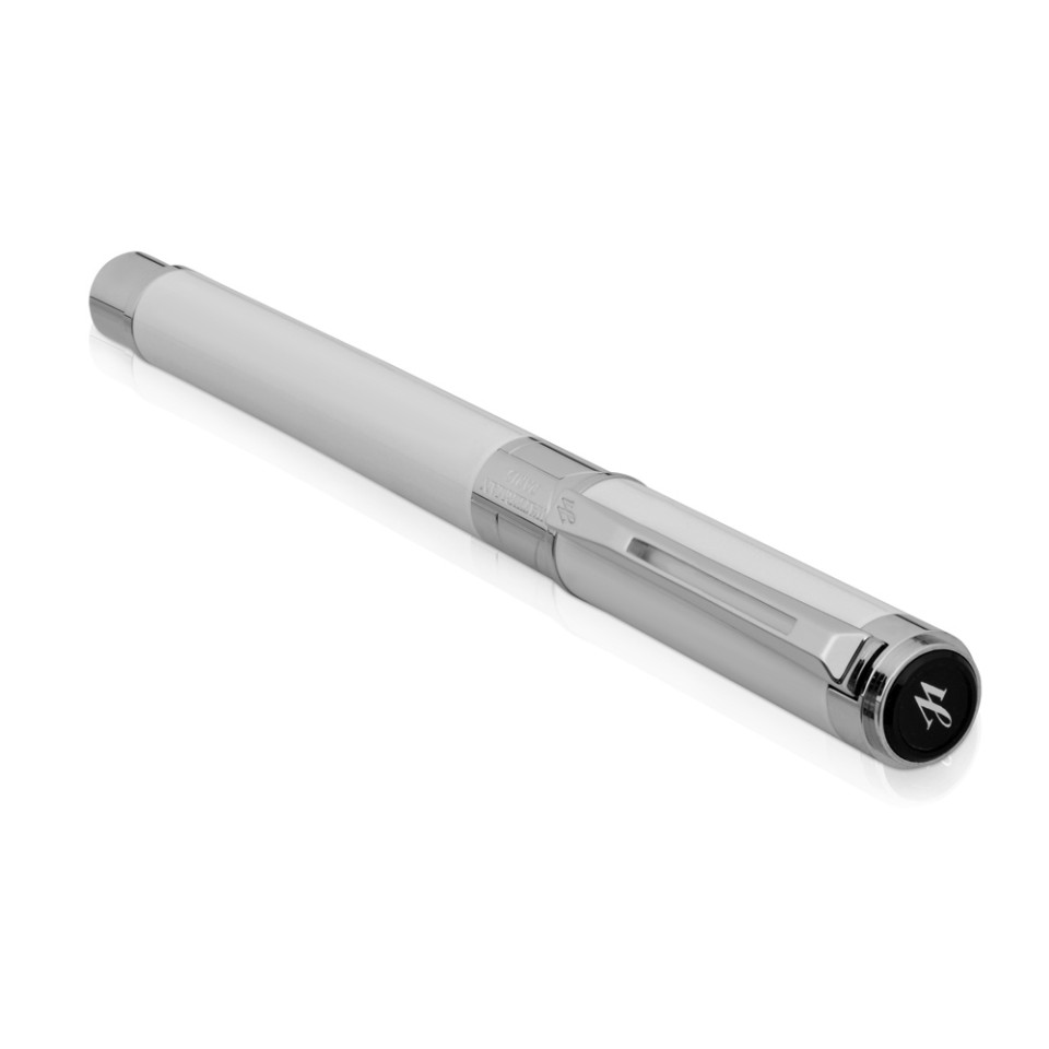 Ручка роллер Waterman «Perspective Pure White CT F», белый/серебристый