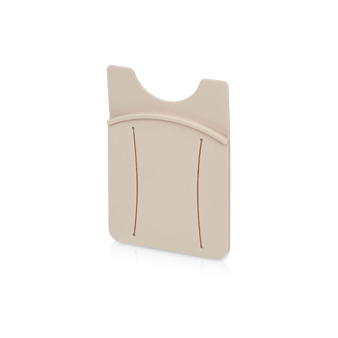 Картхолдер для телефона с держателем «Trighold», бежевый