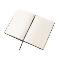 Набор блокнот А5 с магнитным держателем для ручки и подставкой для телефона и металлической шариковой ручкой "NotaBene", черный