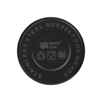 Термос с чашей и двойными медными стенками "Stern", 1 л, черный