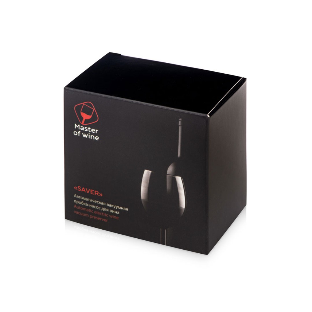 Автоматическая вакуумная пробка - насос для вина "Saver" (Р)