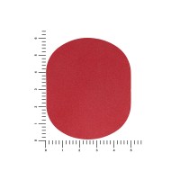 ПАТЧ ОВАЛ nubuk (красный) 6,0 х 5,0 см