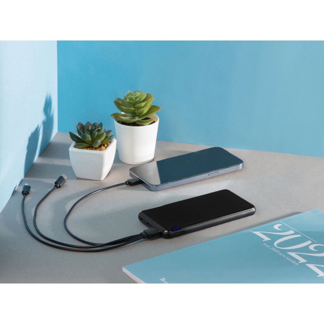 Внешний аккумулятор «Forge» v.2, металл, 10000mah, черный