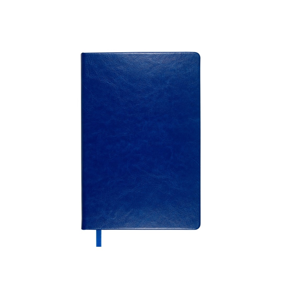 Ежедневник недатированный А5 "Megapolis Nebraska", ярко-синий с серебристым обрезом