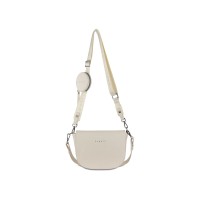 Сумка наплечная женская BUGATTI Almata, с кошельком, бежевая, полиуретан, 27х6х18,5 см