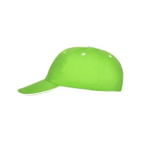 Бейсболка "Panel" унисекс, зеленое яблоко