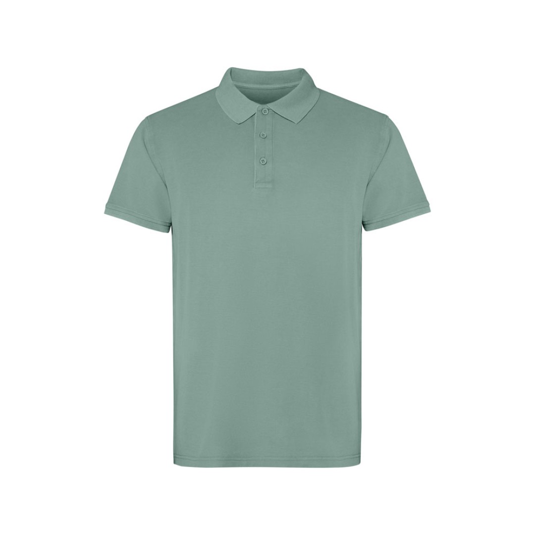 Рубашка поло «Cobain» унисекс, сине-зеленый выстиранный