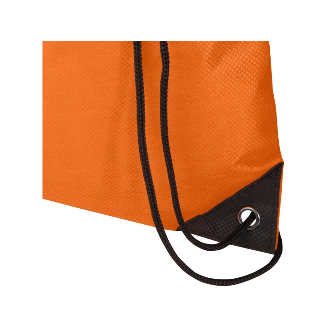 Рюкзак-мешок  на шнурке «Evergreen» из переработанного нетканого материала, оранжевый