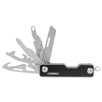 Мультитул-складной Canto 10-в-1 с защитным фиксатором, серебристый/черный