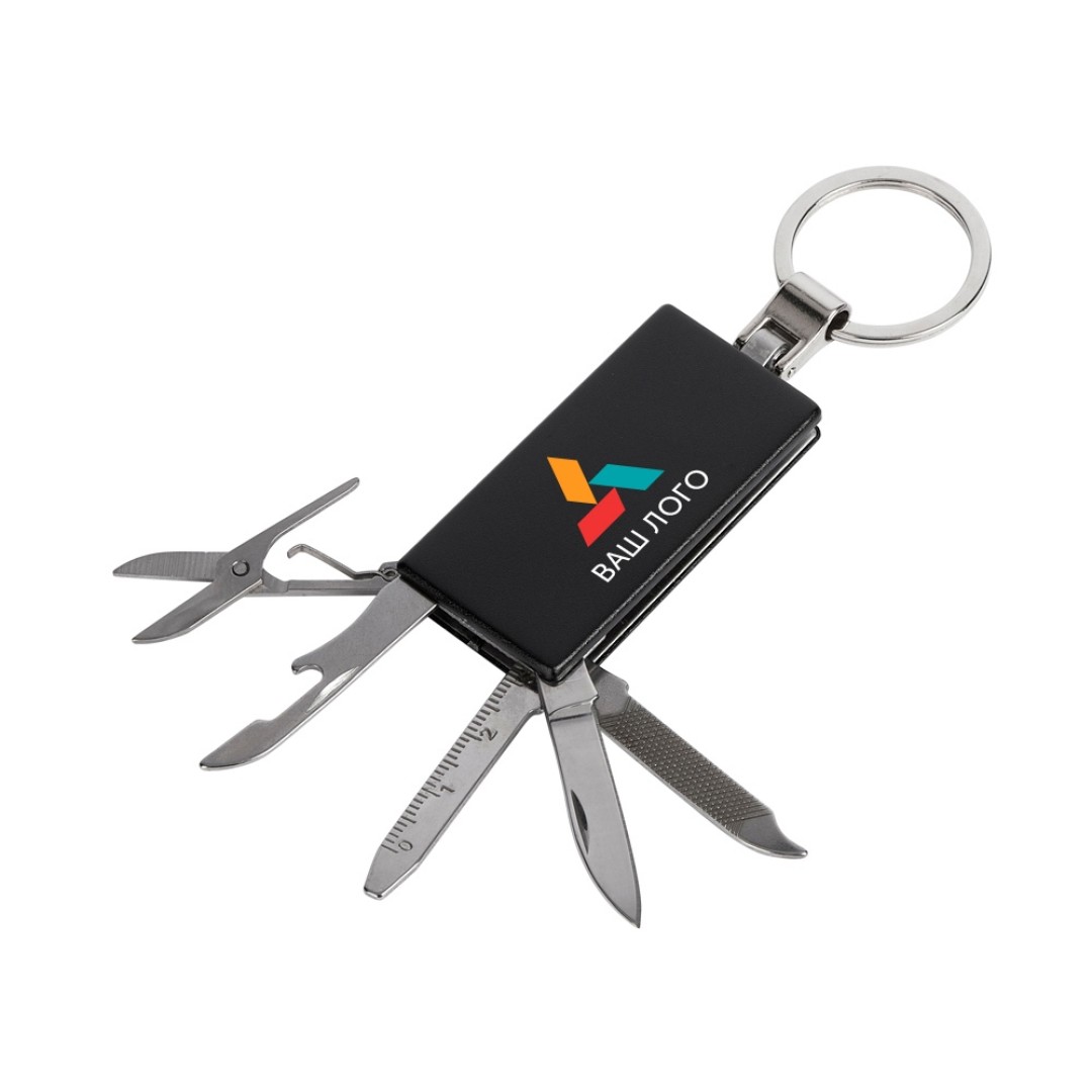 Мультитул-брелок 5-в-1 «Badge», черный