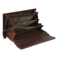 Кошелек Mano "Don Leon", натуральная кожа в коричневом цвете, 19 х 10 см