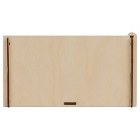 Деревянная коробка для гирлянды с наполнителем-стружкой "Ларь"