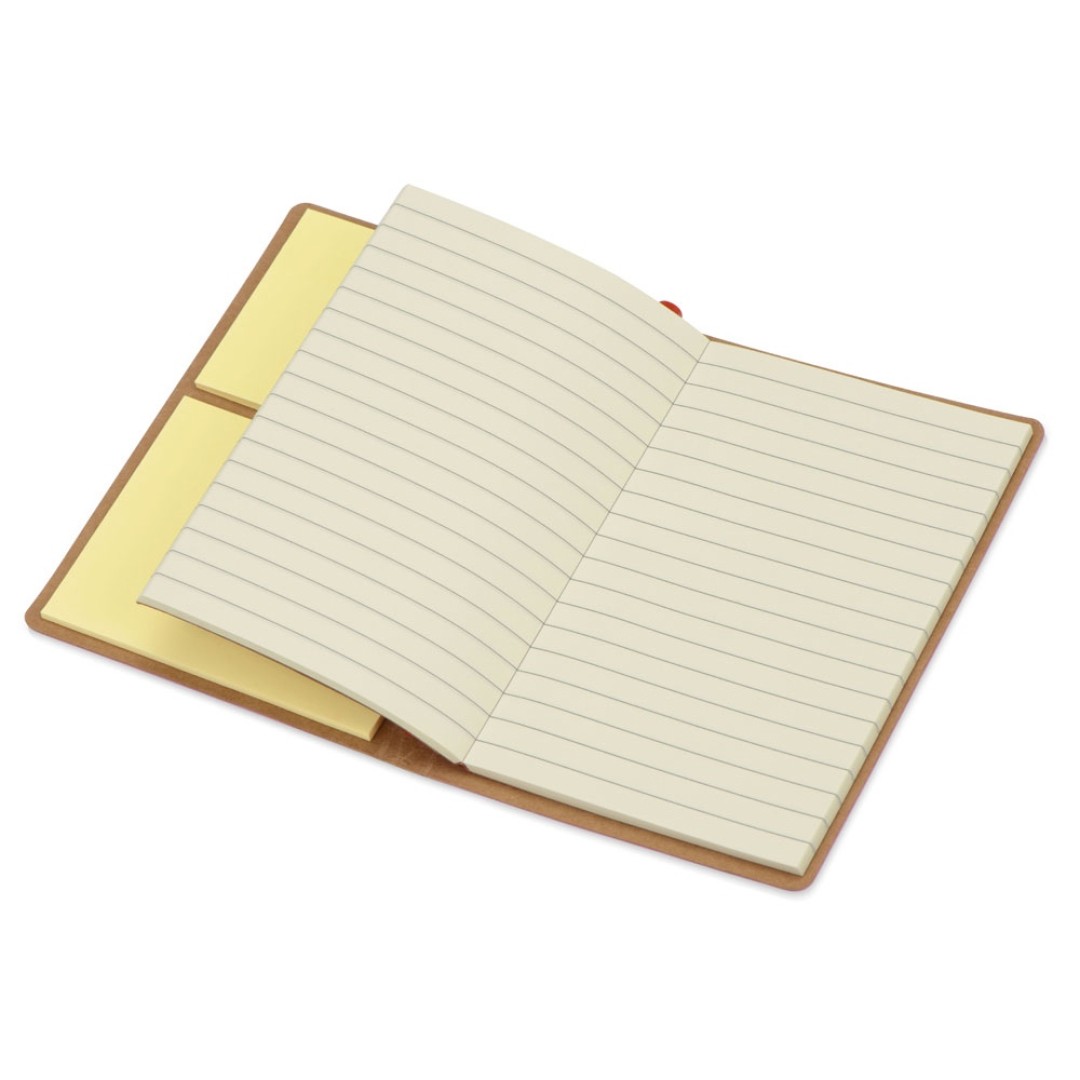 Блокнот А6 «Write and stick» с ручкой и набором стикеров, серый