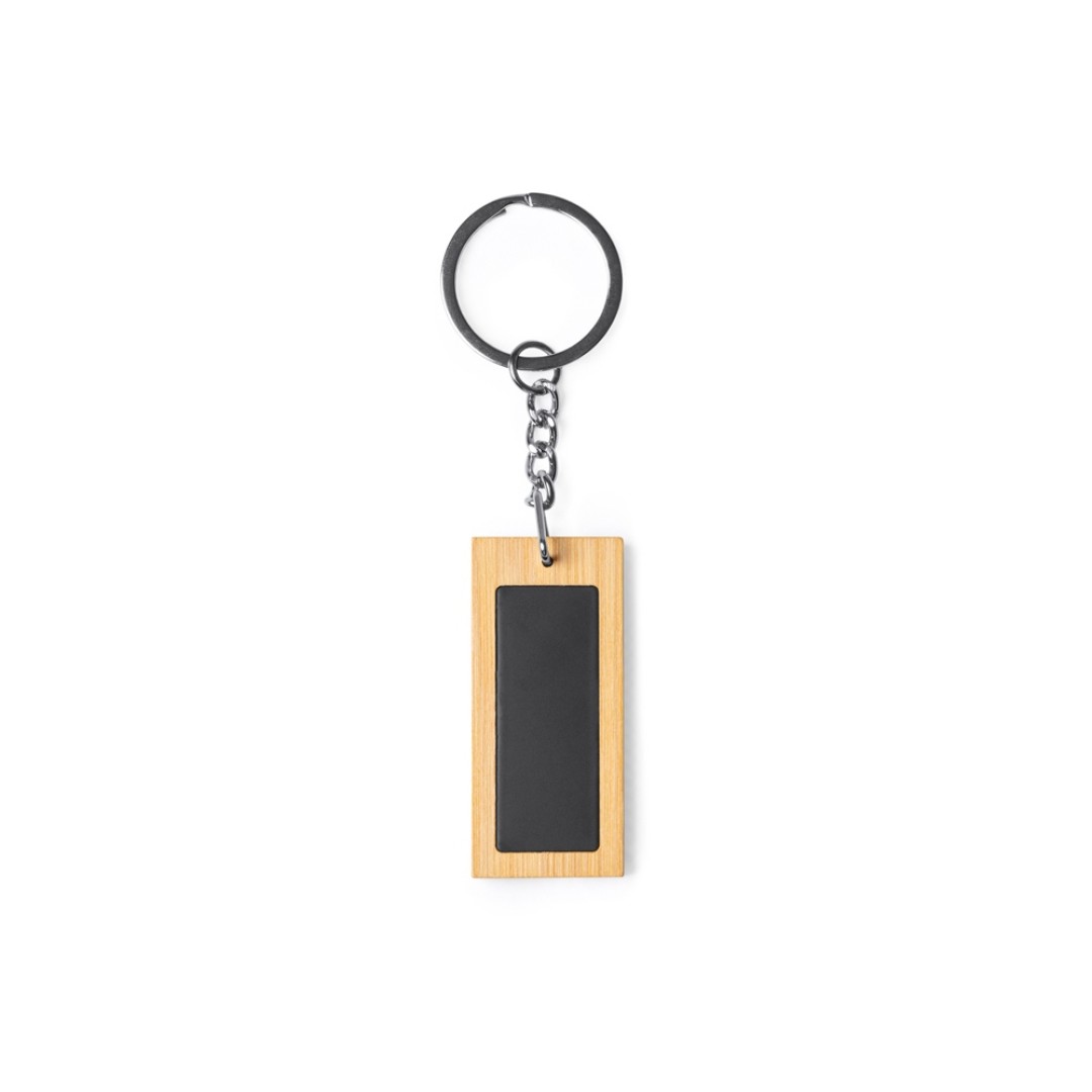 Брелок KRAUS из натурального дерева и стали KRAUS, прямоугольный