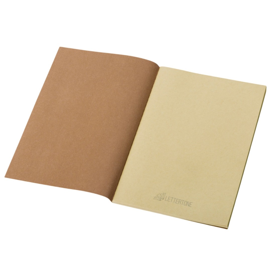 Блокнот "Monet", гибкая обложка A5 из моющегося крафта, 32 листа, натуральный