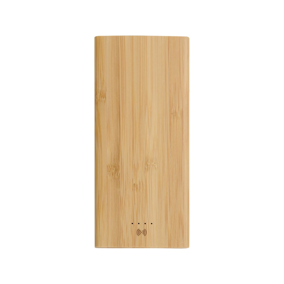 Внешний беспроводной аккумулятор из бамбука "Bamboo Air", 10000 mAh