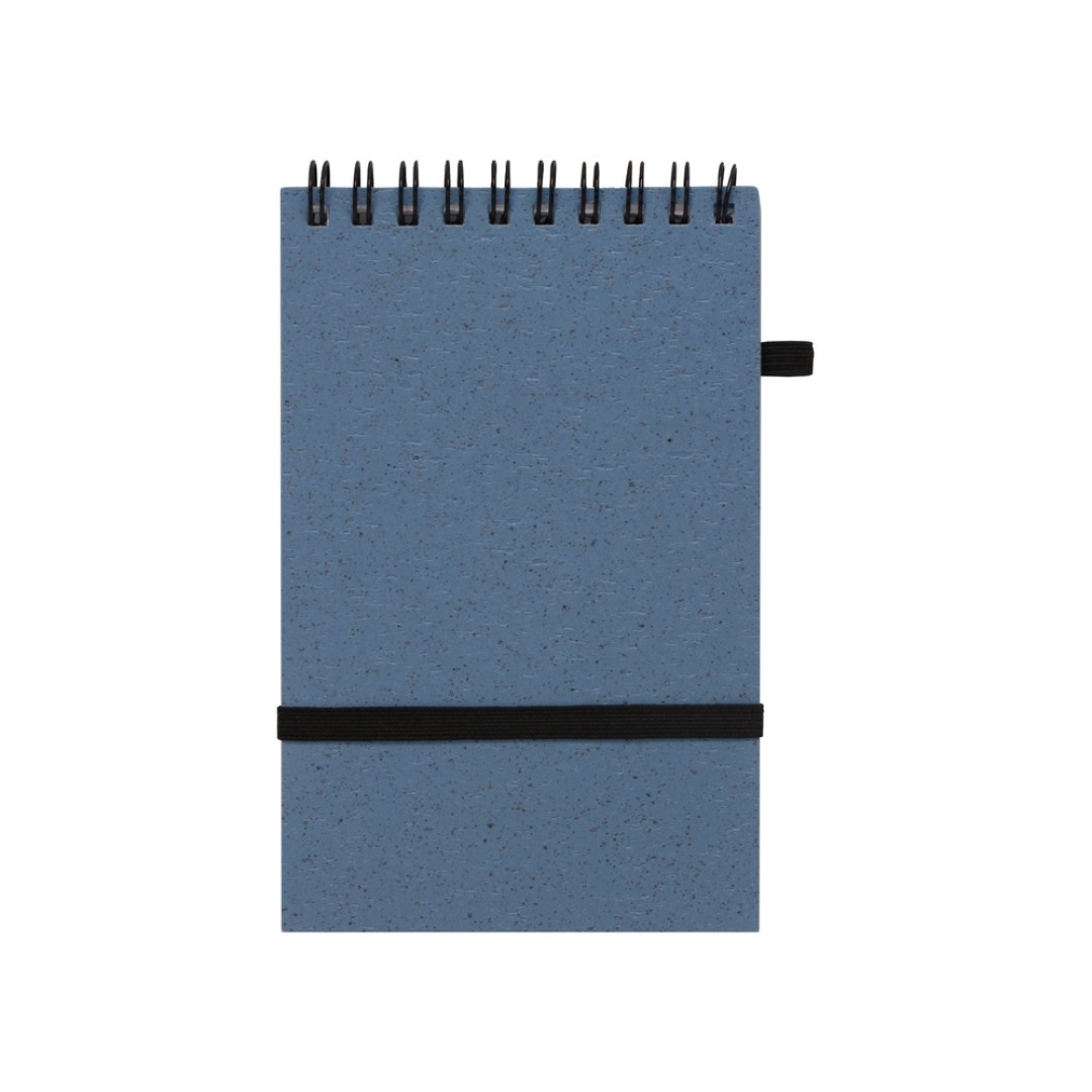 Блокнот B7 «Toledo S», синий + ручка шариковая «Pianta» из пшеничной соломы, синий