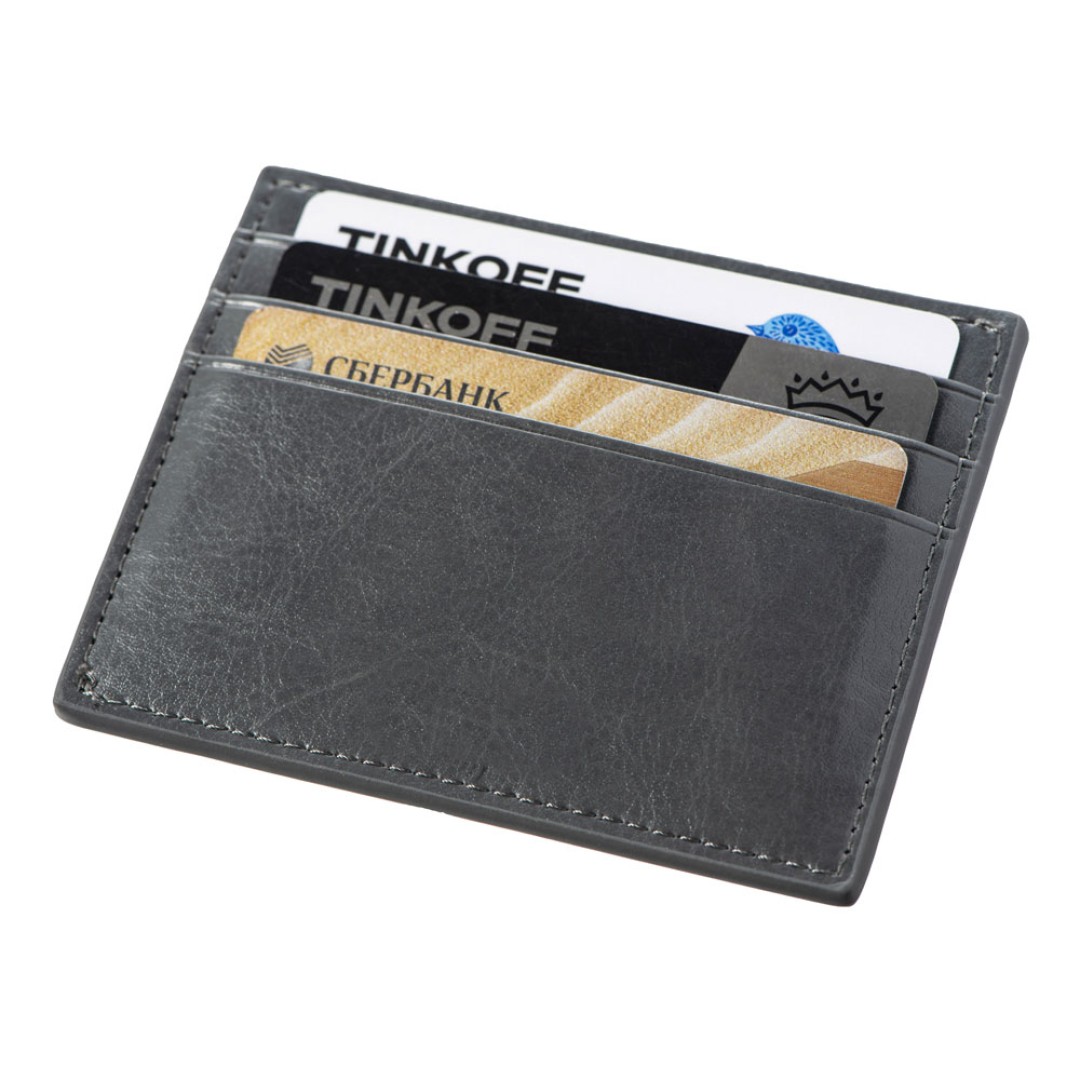 Картхолдер для 6 пластиковых карт с RFID-защитой "Fabrizio", серый