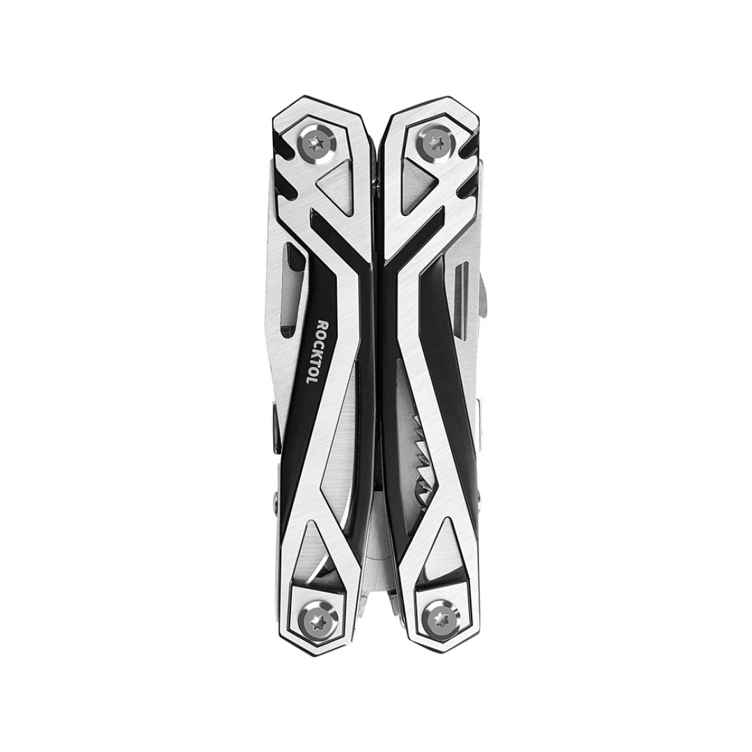 Мультитул Rocktol 21 в 1 с пружинными плоскогубцами, нержавеющая сталь, нейлоновый чехол