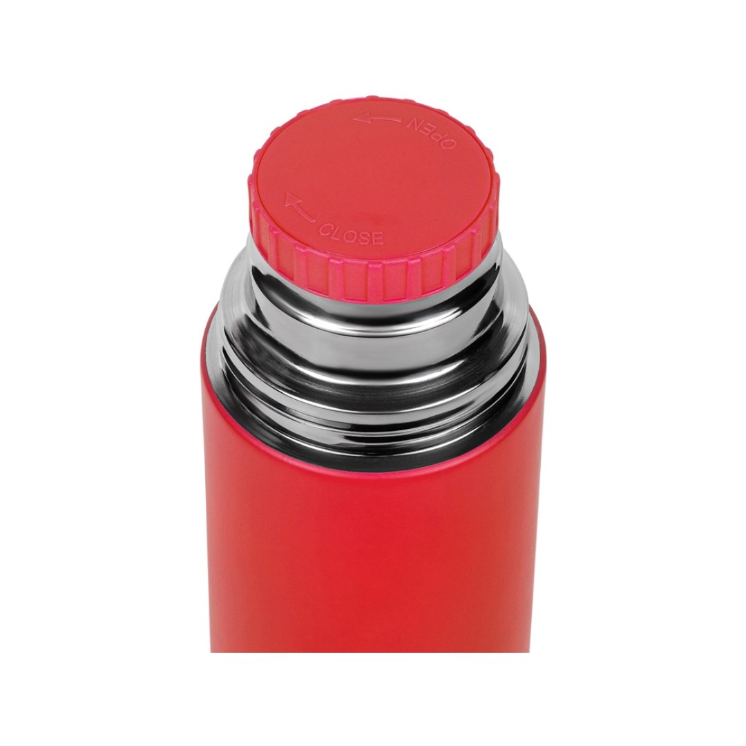 Термос Relaxika 101 (1 литр), красный (без лого)