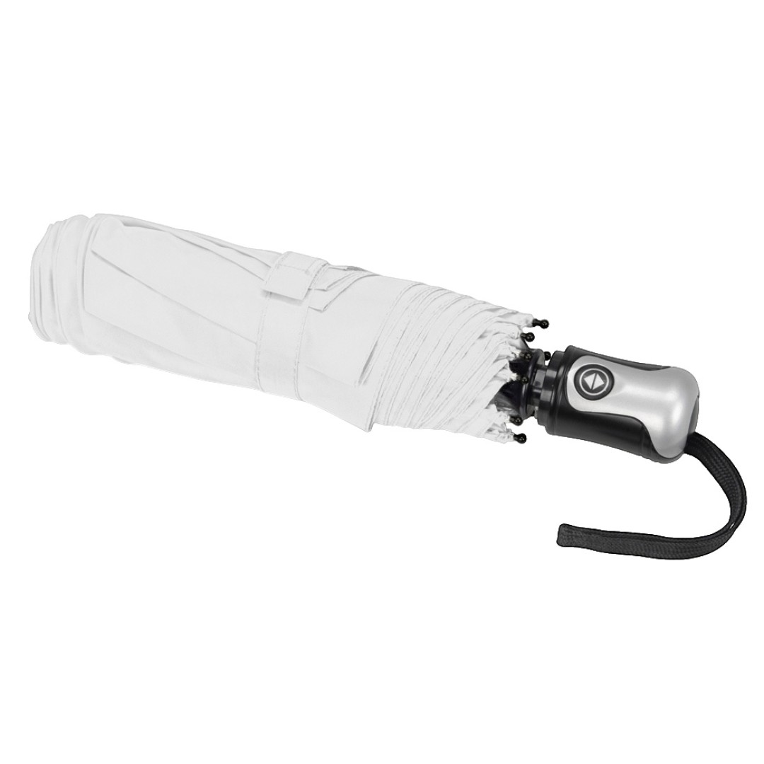 Зонт Alex трехсекционный автоматический 21,5", белый