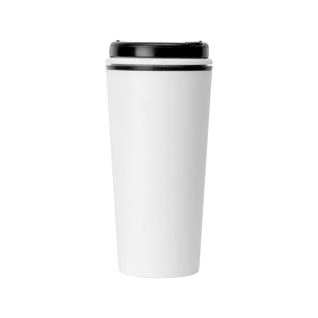 Стакан-тамблер Moment с кофейной крышкой, 350 мл, цвет белый