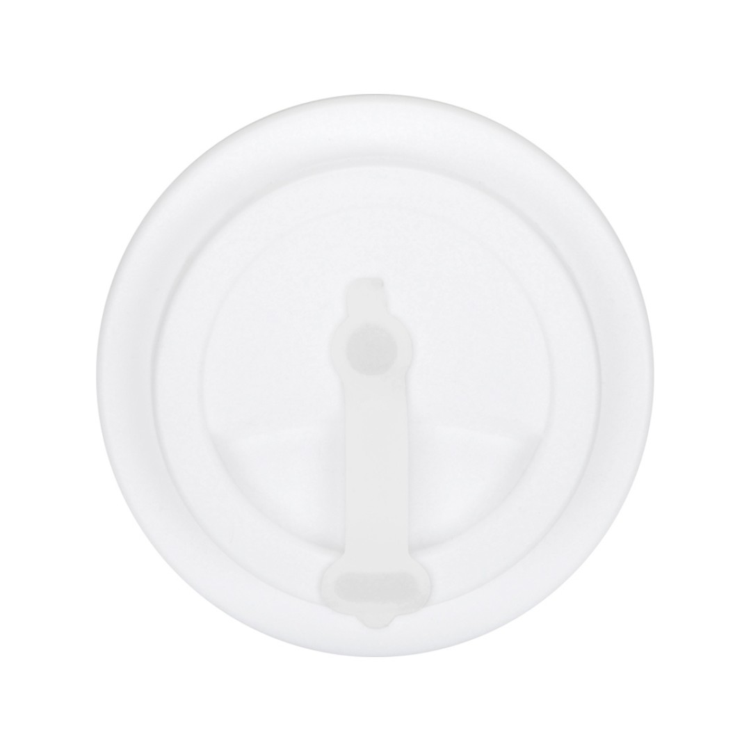 Пластиковый стакан Take away с двойными стенками и крышкой с силиконовым клапаном, 350 мл, белый