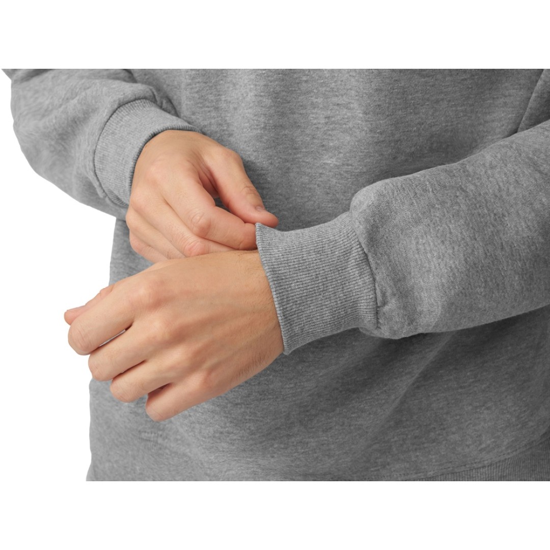 Толстовка с капюшоном оверсайз «Lisbon» унисекс, серый меланж