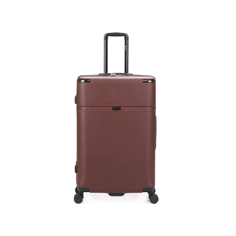 Чемодан TORBER Onego, бордовый, ABS-пластик, 69,5 х 46 х 26 см, 69 л