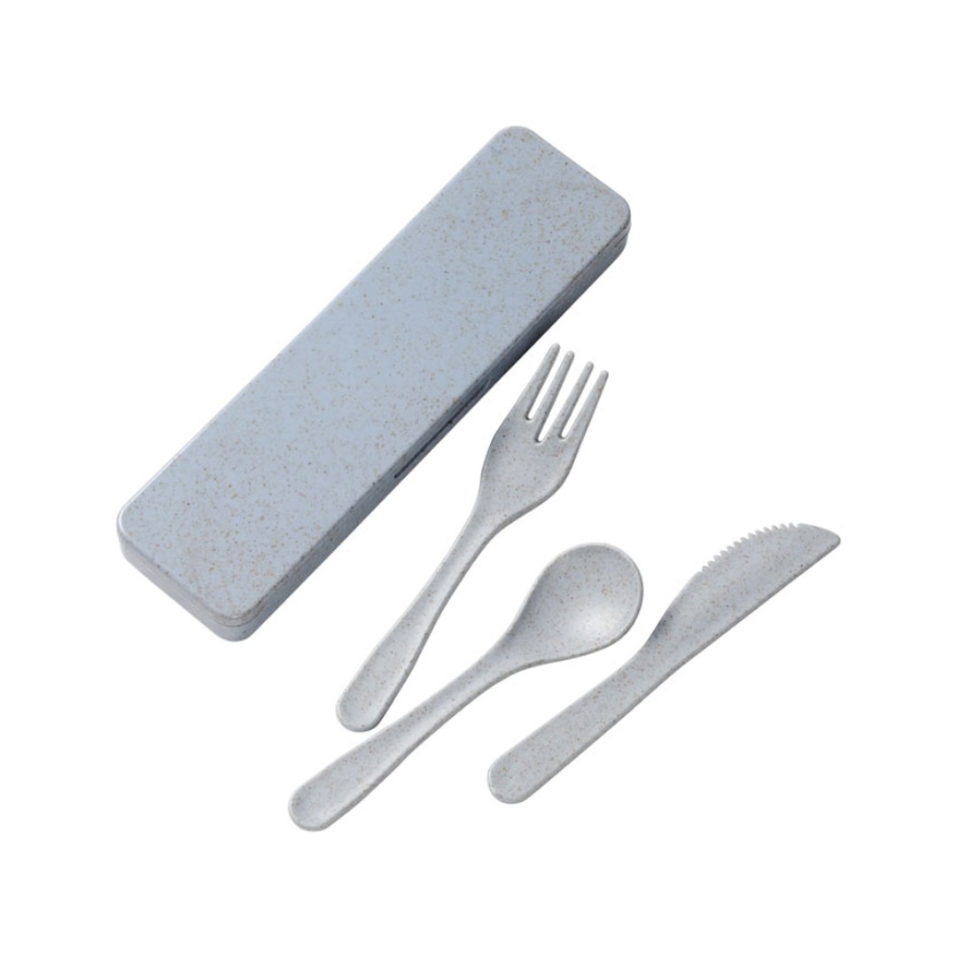 Набор столовых приборов Bamberg из бамбукового волокна, серый