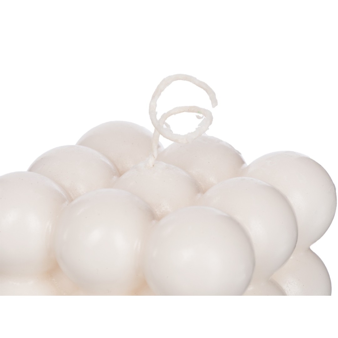 Свеча "шарики" без отдушки, белый