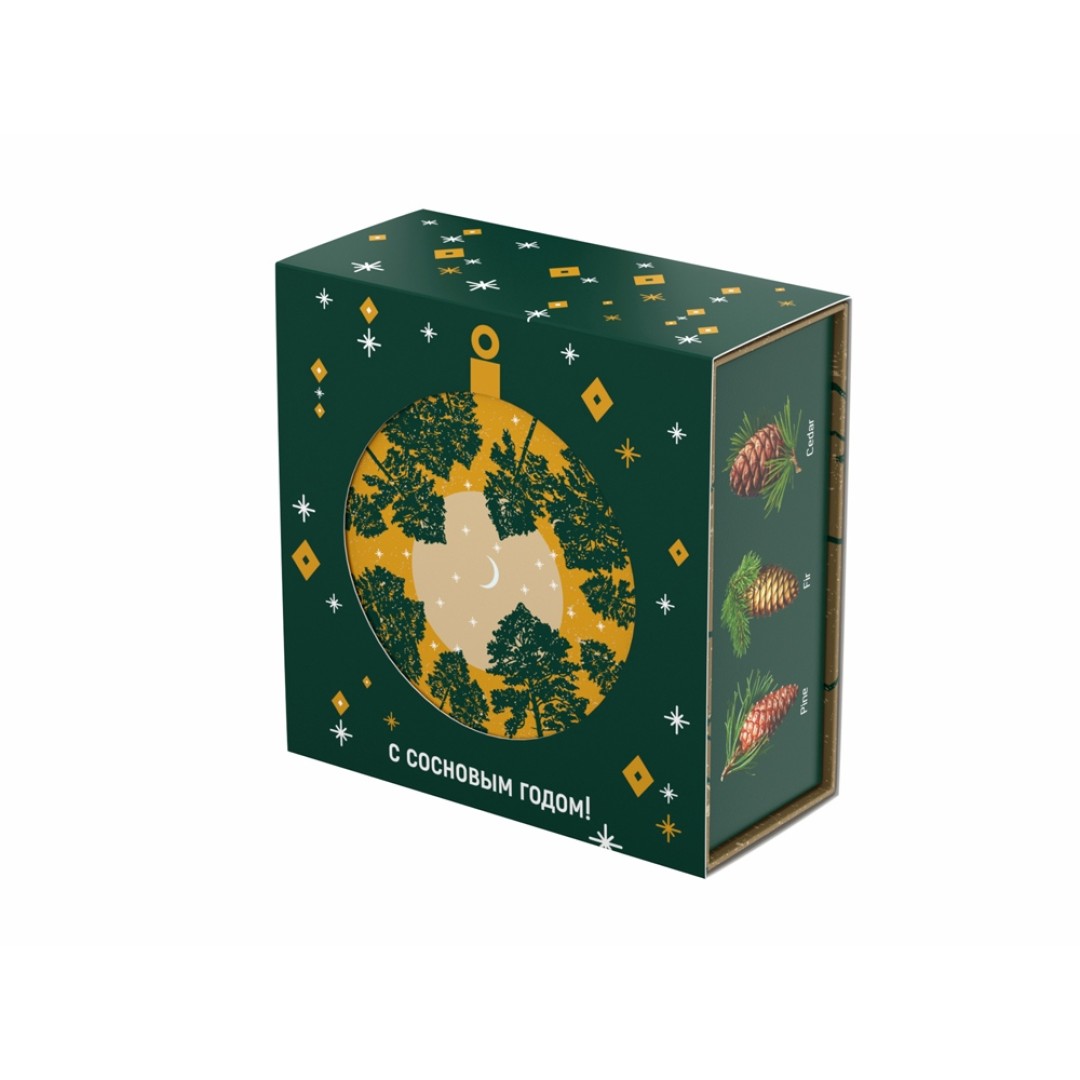 Подарочный набор c чаем "С сосновым годом!"