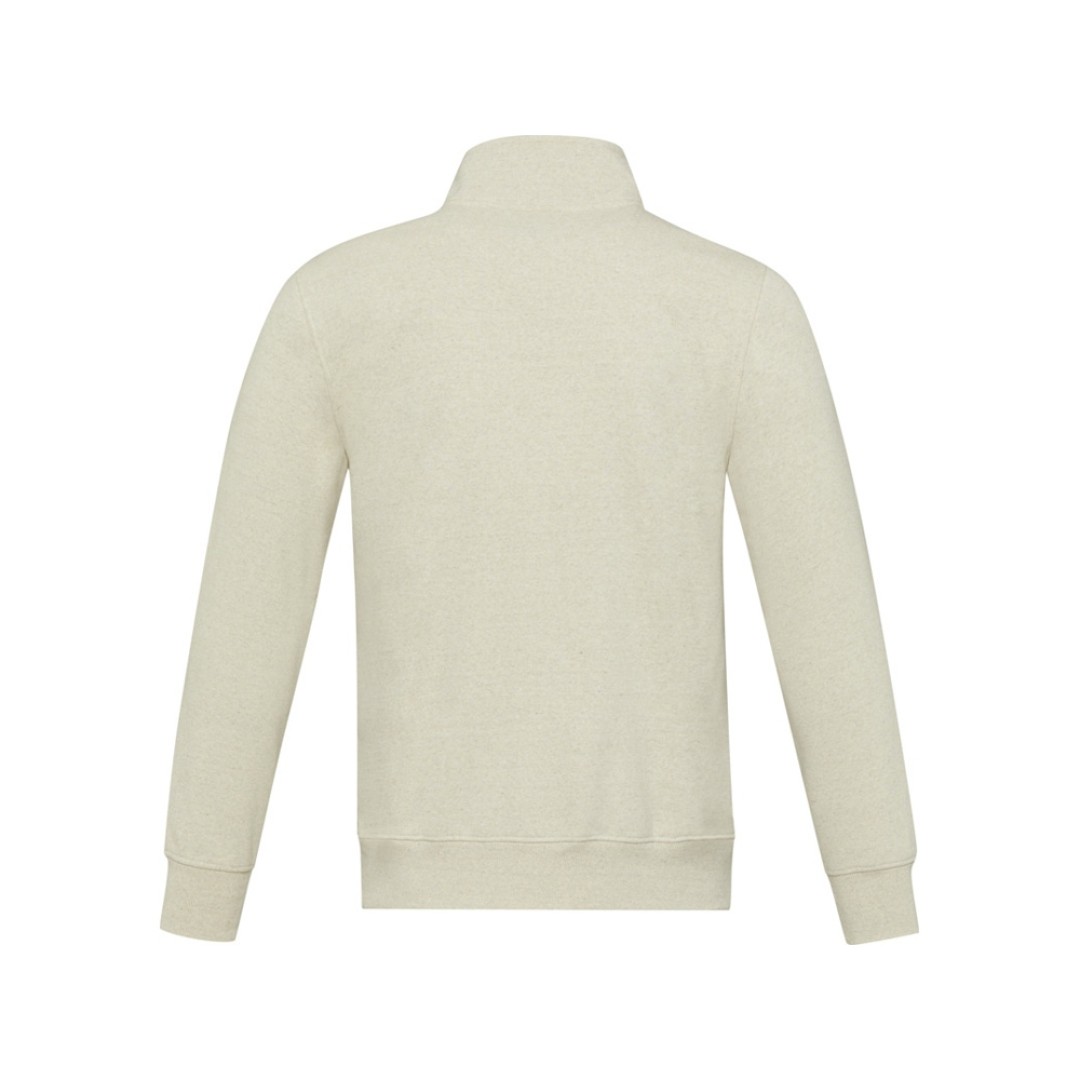 Galena унисекс-свитер с полноразмерной молнией из переработанных материалов Aware™  - Бежевый