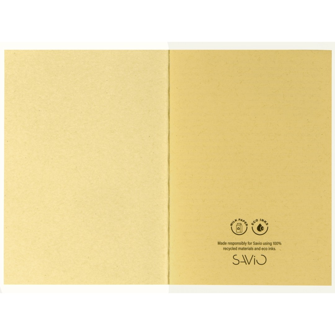 Блокнот А5 "Marsilea" из переработанного бамбука, 40 листов, гибкая обложка, натуральный