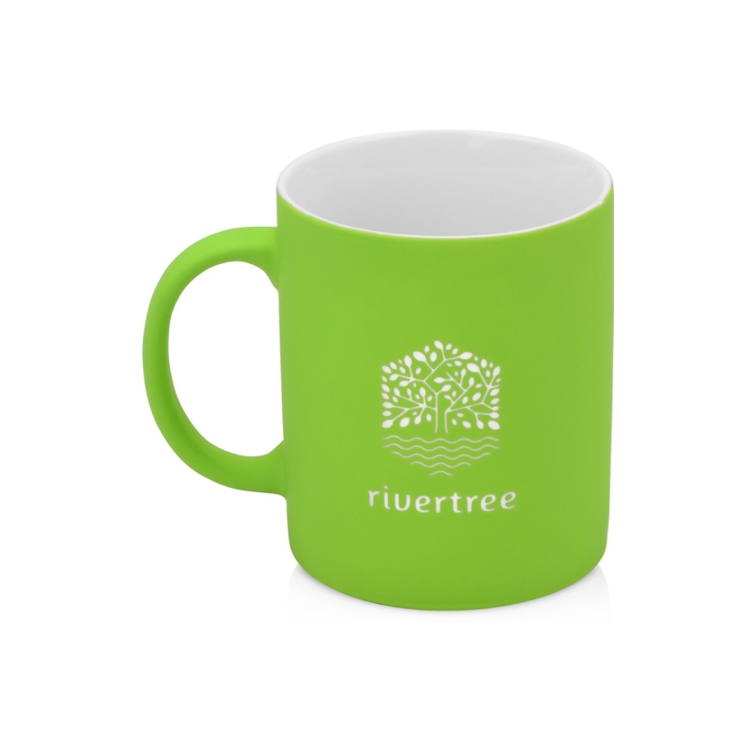 Кружка с покрытием soft-touch «Barrel of a Gum», зеленое яблоко (P)