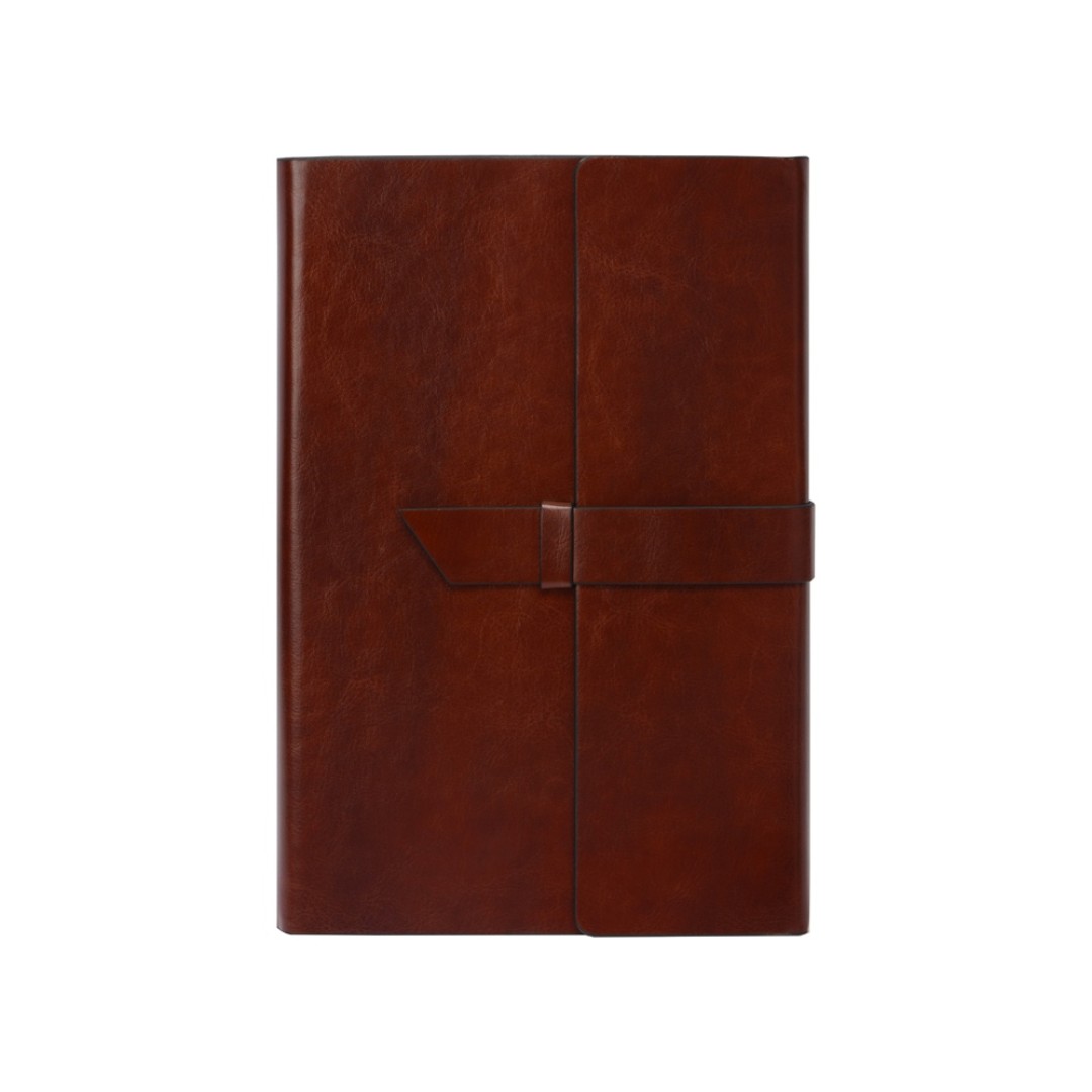 Бизнес-блокнот А5 с клапаном «Fabrizio», 80 листов, коричневый