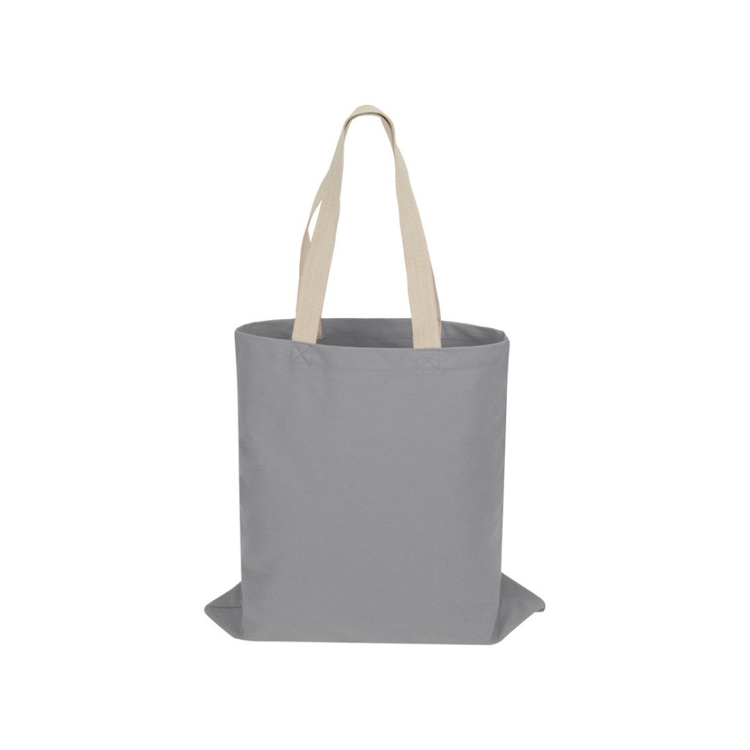 Сумка для шопинга Steady из хлопка с парусиновыми ручками, 260 г/м2, серый