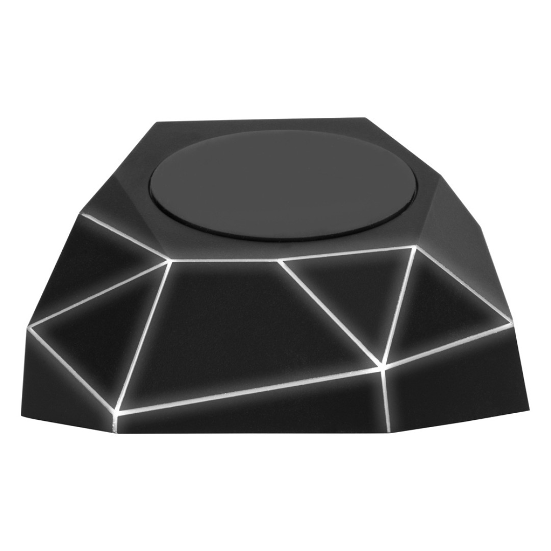 Док-станция «Geo Dock» с быстрой беспроводной зарядкой, черный с белой подсветкой. XOOPAR