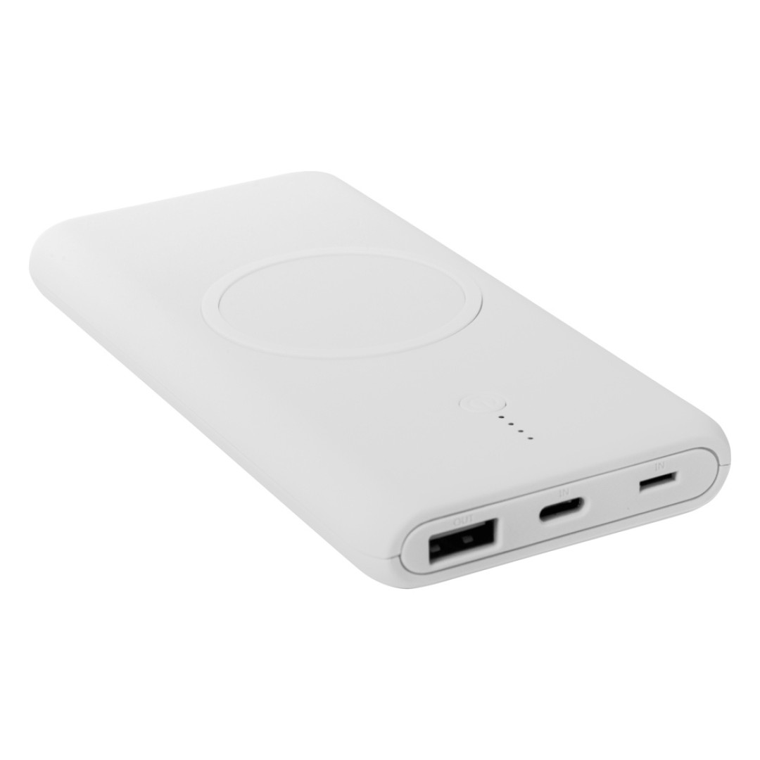 Внешний беспроводной аккумулятор c QC/PD "Reload", 10000 mAh, белый (Р)