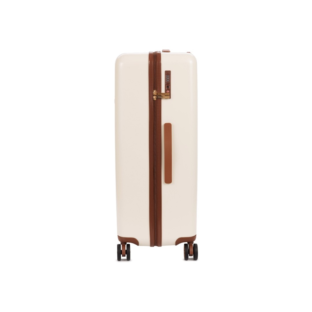 Чемодан BUGATTI Amelia, бежевый, поликарбонат / АБС-пластик, 50х29х76 см, 85 л