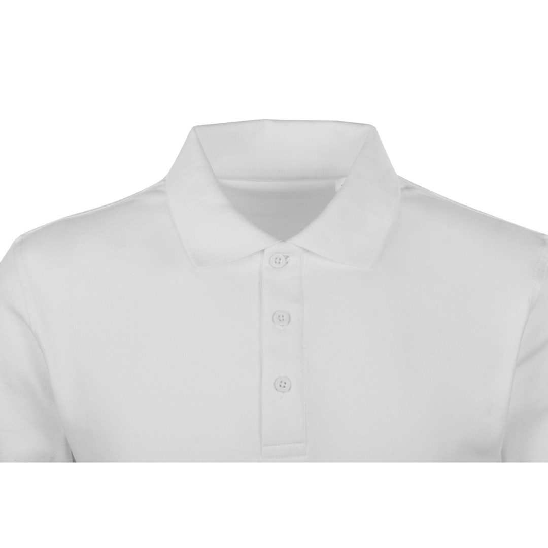 Поло с эластаном «Chicago», 200гр пике, белый