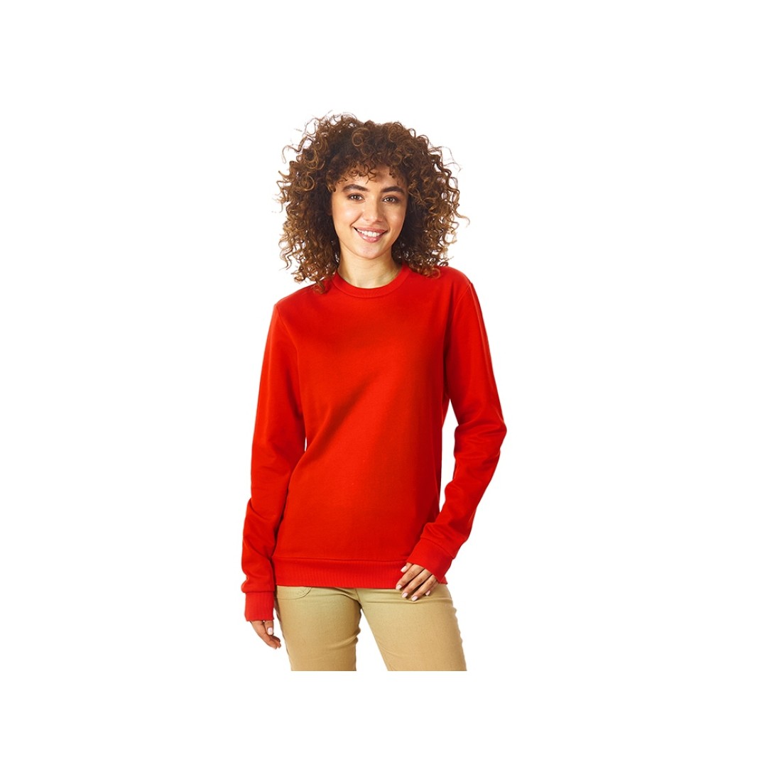 Свитшот "Motion" унисекс с начесом, красный